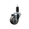 Service Caster 3'' Gray Poly Wheel Swivel 1-1/4'' Expanding Stem Caster SCC-EX20S314-PPUB-114 - alternate 1